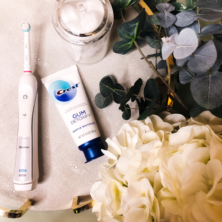 cute & little | dallas petite fashion blogger | crest gum detoxify toothpaste review | how to detox everyday - 5 Easy Ways to Detox Everyday featured by popular Dallas lifestyle blogger, Cute & Little