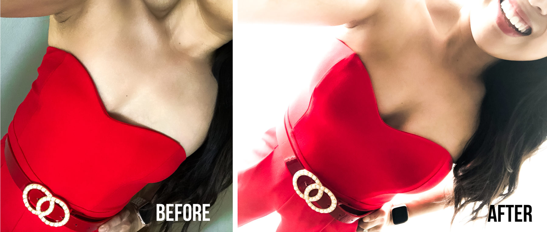 cute & little | dallas petite fashion blogger | upbra review before after - The Best Bra for Getting Glamorous For Date Night featured by popular Dallas petite fashion blogger, Cute & LIttle