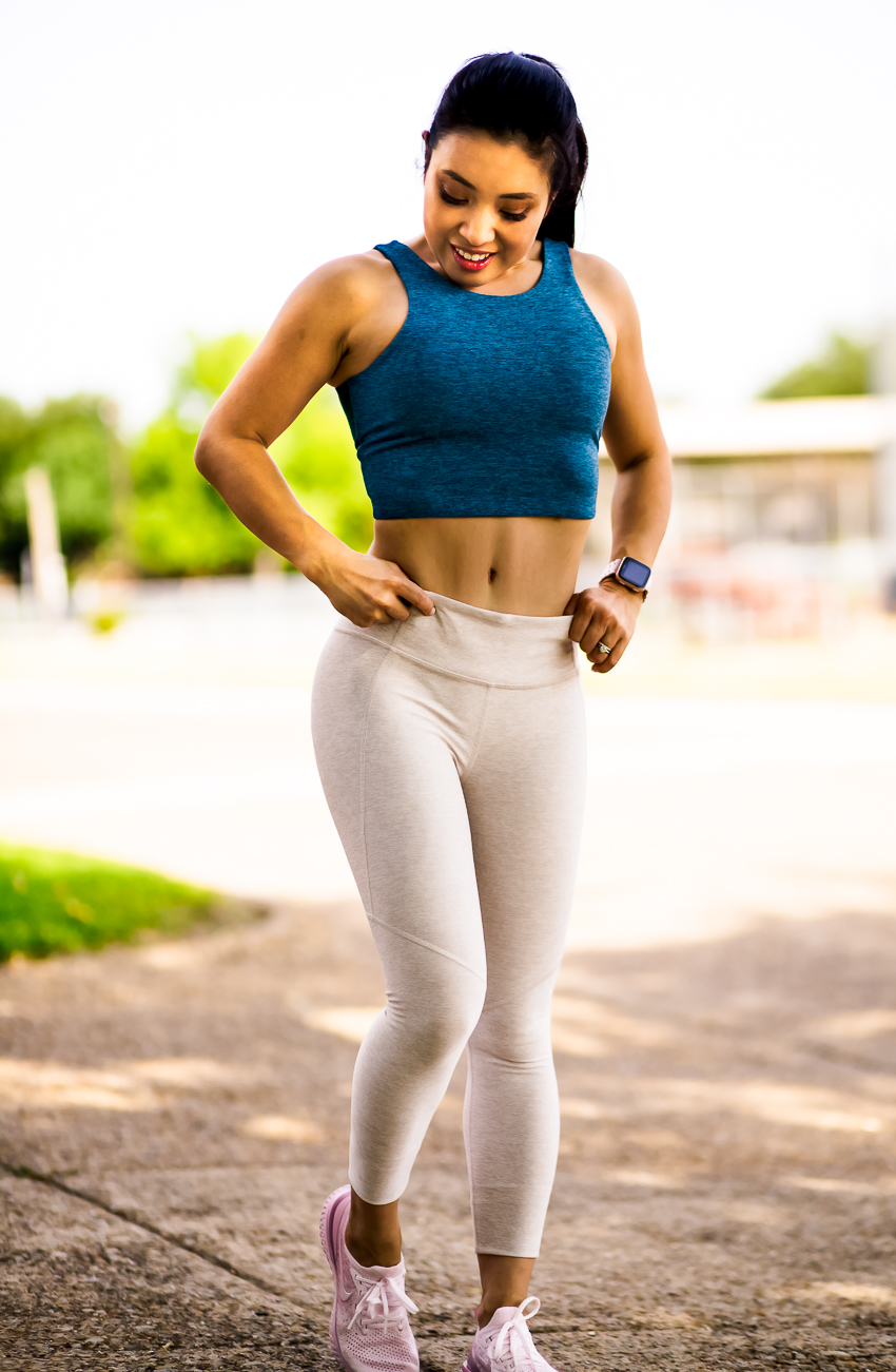 outdoor voices venus crop top, outdoor voices 3/4 warmup legging - I Tried An Intermittent Fasting Diet For A Month featured by popular Dallas life and style blogger Cute & Little