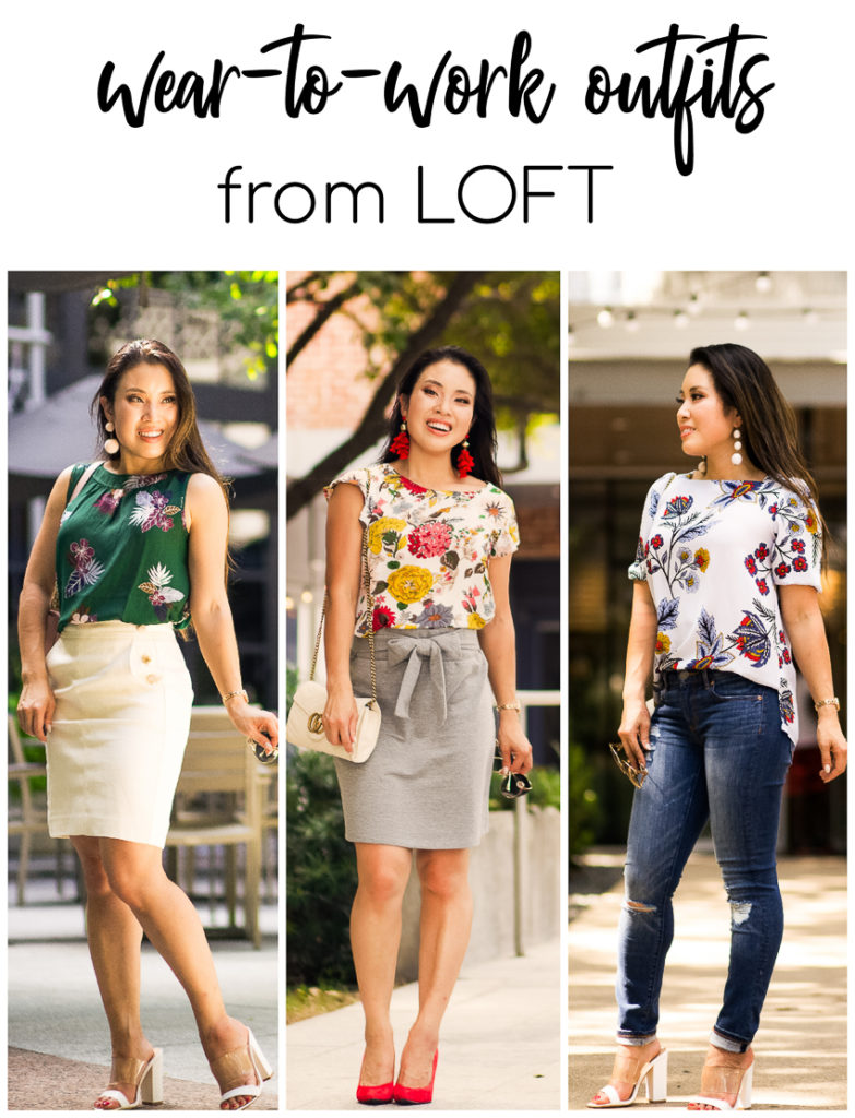 what to wear to work business casual | 3 Wear To Work LOFT Outfits featured by popular Dallas LOFT fashion blogger cute & little