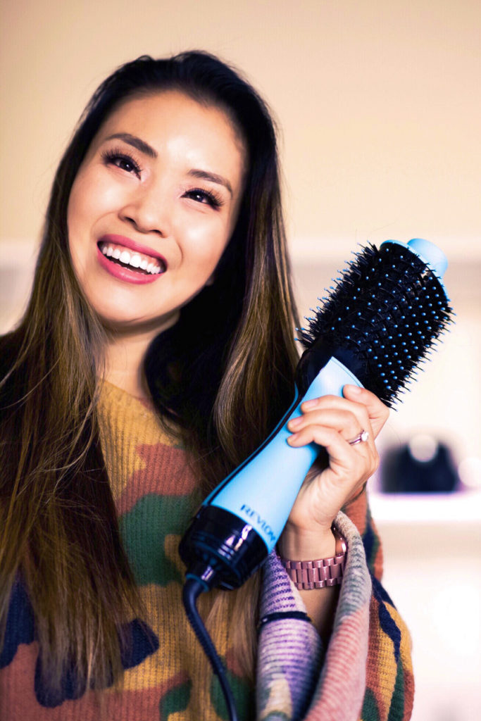 Tutorial | Revlon One Step Hair Dryer and Volumizer: the Perfect Tool for the Busy Gal featured by top Dallas beauty blog Cute & Little