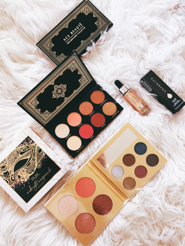 cute & little | dallas beauty blogger | holiday giveaway | ace beaute grandiose palette, pur midnight masquerade palette, coverfx glitter drops - Weekly Giveaway: Holiday Makeup Favorites with Palettes, Glitter Drops, and Cherry Nails featured by top Dallas beauty blog, Cute & Little