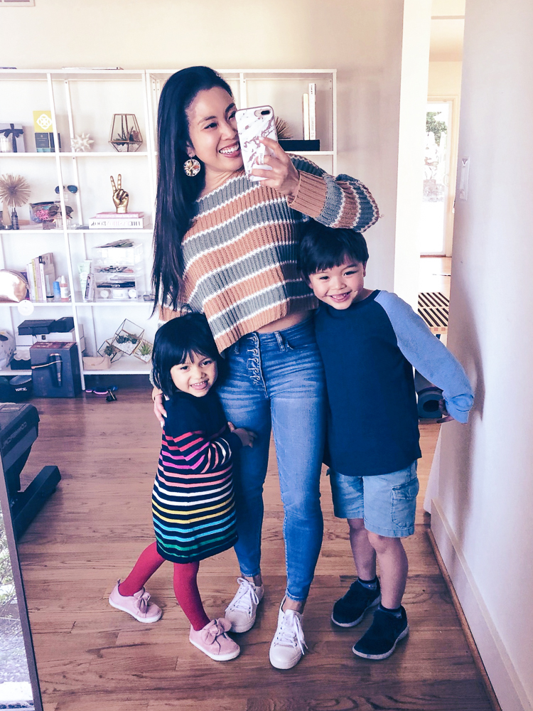 cute & little | dallas fashion fitness blog | tips get healthy | mom son daughter group photo | 3 Easy Lifestyle Changes to be Healthier I'm Incorporating, featured by top US life and style blogger, Cute & Little
