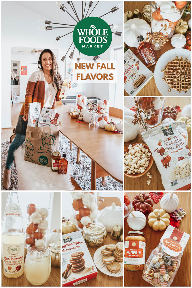 cute & little | popular dallas fashion lifestyle blog | whole foods market fall pumpkin spice | Pumpkin, Spice, and All Things Nice: Whole Foods Market Fall Products by popular Dallas life and style blog, Cute and Little: collage image of various Whole Foods Market Fall products.
