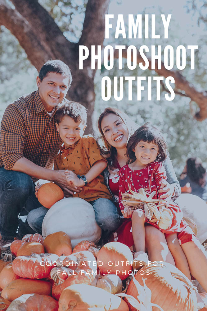 cute & little | popular dallas fashion blog | fall pumpkin patch family photo outfit ideas | What To Wear For Fall Family Photos by popular Dallas petite fashion blog, Cute and Little: image of a family get their fall family photos taken in a pumpkin patch.