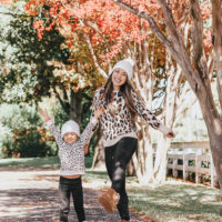 Mommy and Me Matching Outfits: Leopard and Bearpaw Boots