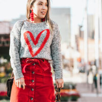 Heart Print Fashion For Valentine’s Day And Later