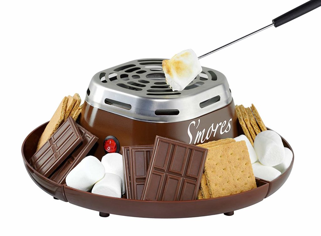 cute & little | valentines day gift ideas for him | tabletop smores maker | Amazon Valentine's Day Gifts for Him: image of a Amazon Nostalgia SMM200 Indoor Electric Stainless Steel S'mores Maker.
