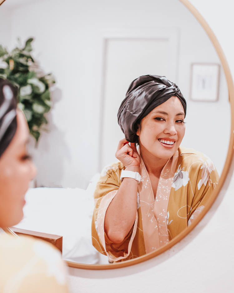cute & little blog | 5 products for better beauty sleep | overnight beauty products | slip sleep turban | hair extensions care while sleeping