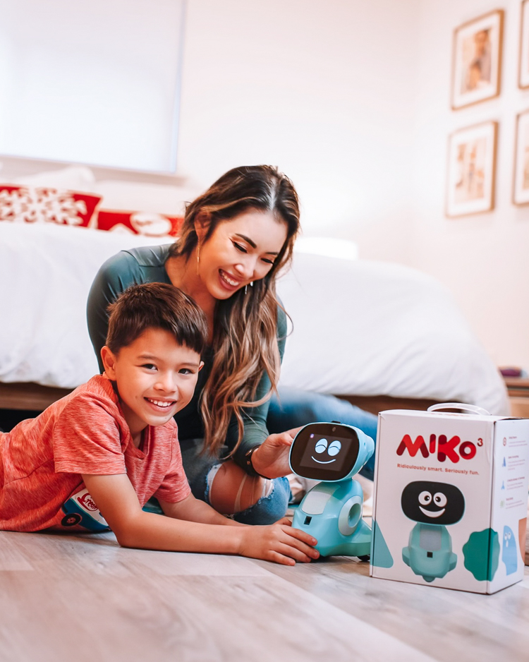 cute & little | dallas mom blogger | miko 3 honest review | AI Robot for kids